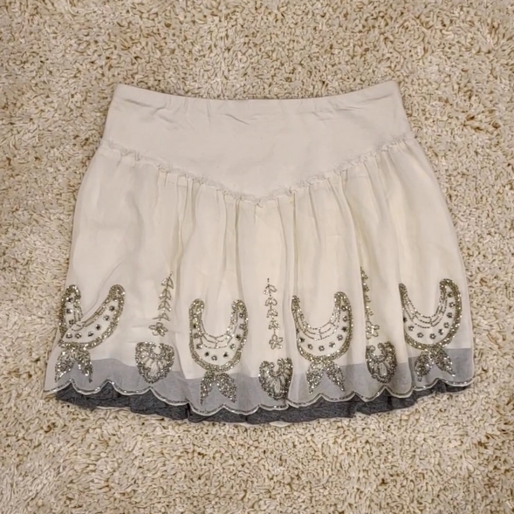 Free People Mini Skirt, Size Large